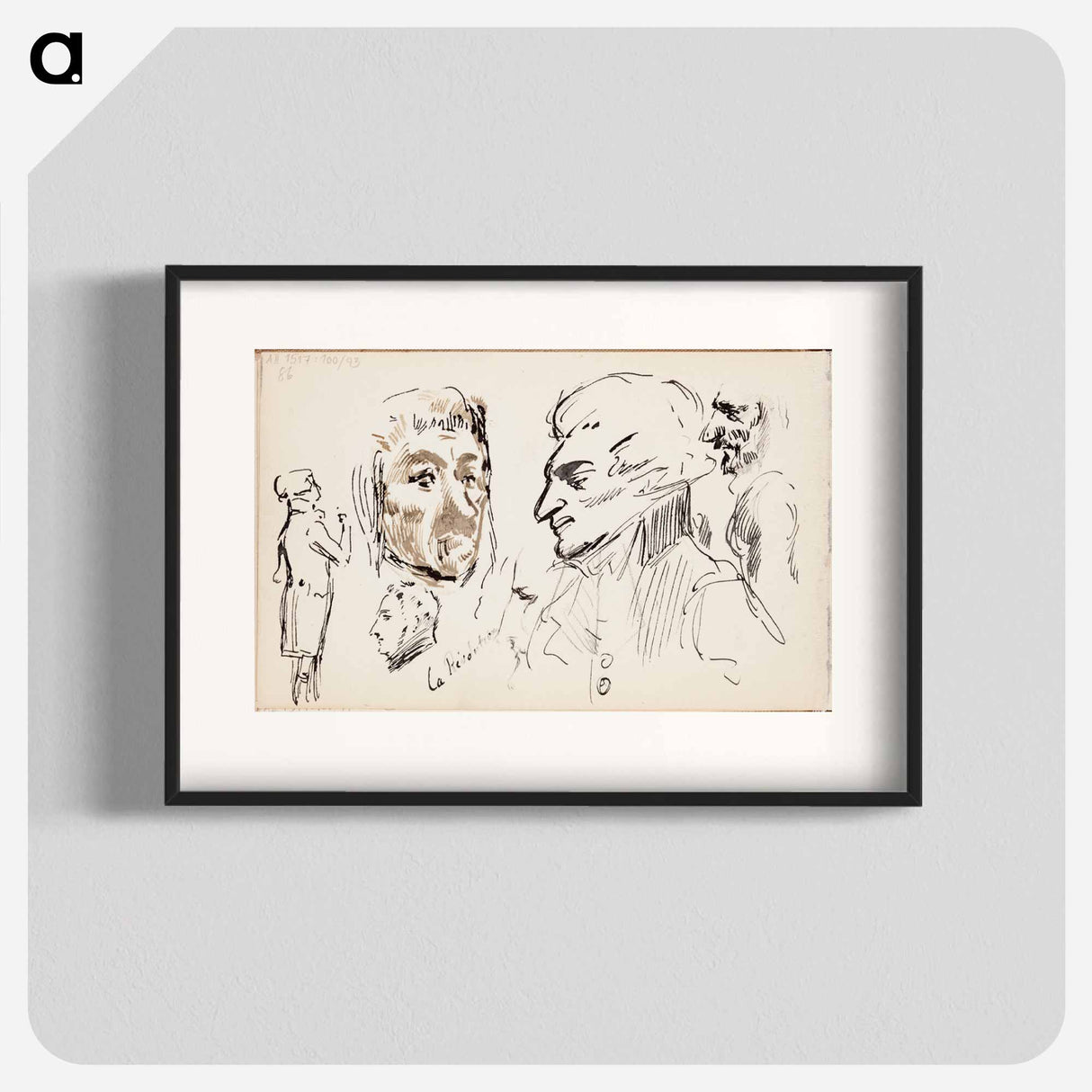 (unknown) part of a sketchbook - アルバート エーデルフェルト Poster.