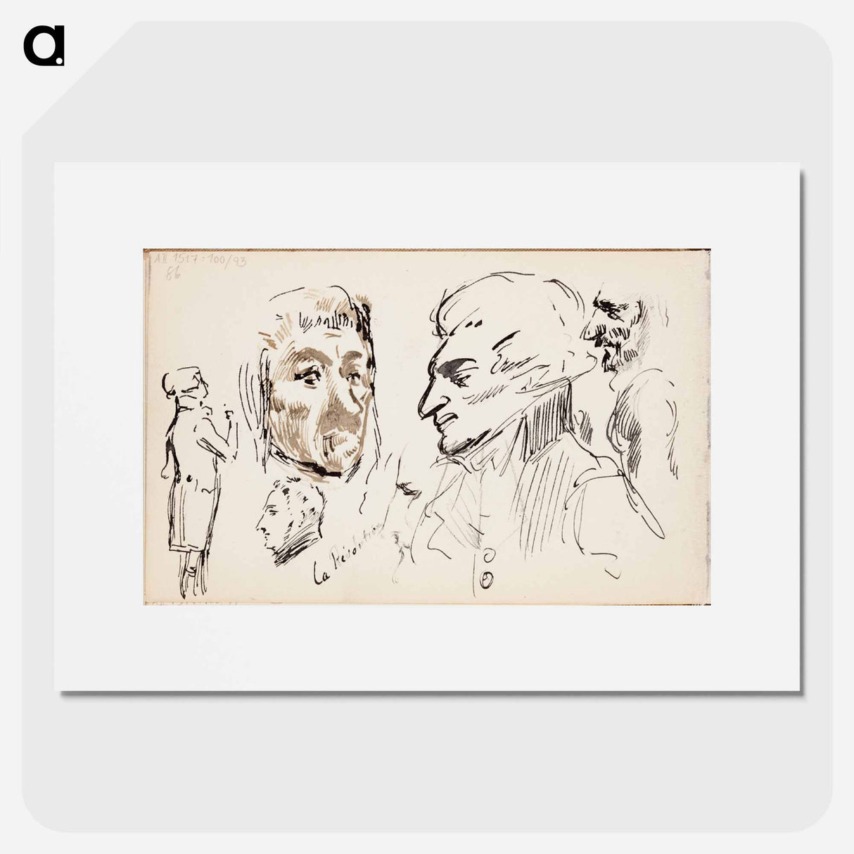 (unknown) part of a sketchbook - アルバート エーデルフェルト Poster.