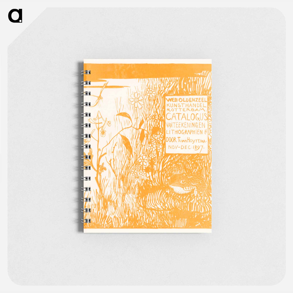 Catalogusomslag met pad en libelle - テオ ヴァン ホイテマ Memo.