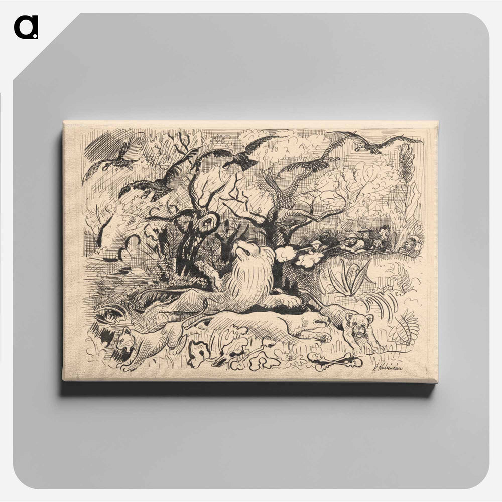 Stories in wilderness - 2 - アーノルド ピーター ワイズ クビンチャン Canvas.