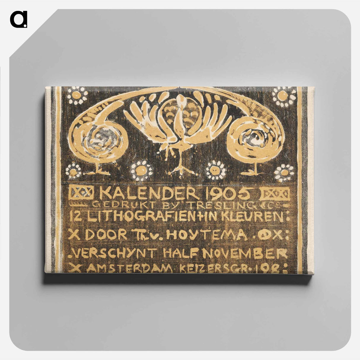 アートパネル-Aankondiging voor kalender - テオ ヴァン ホイテマ Canvas.