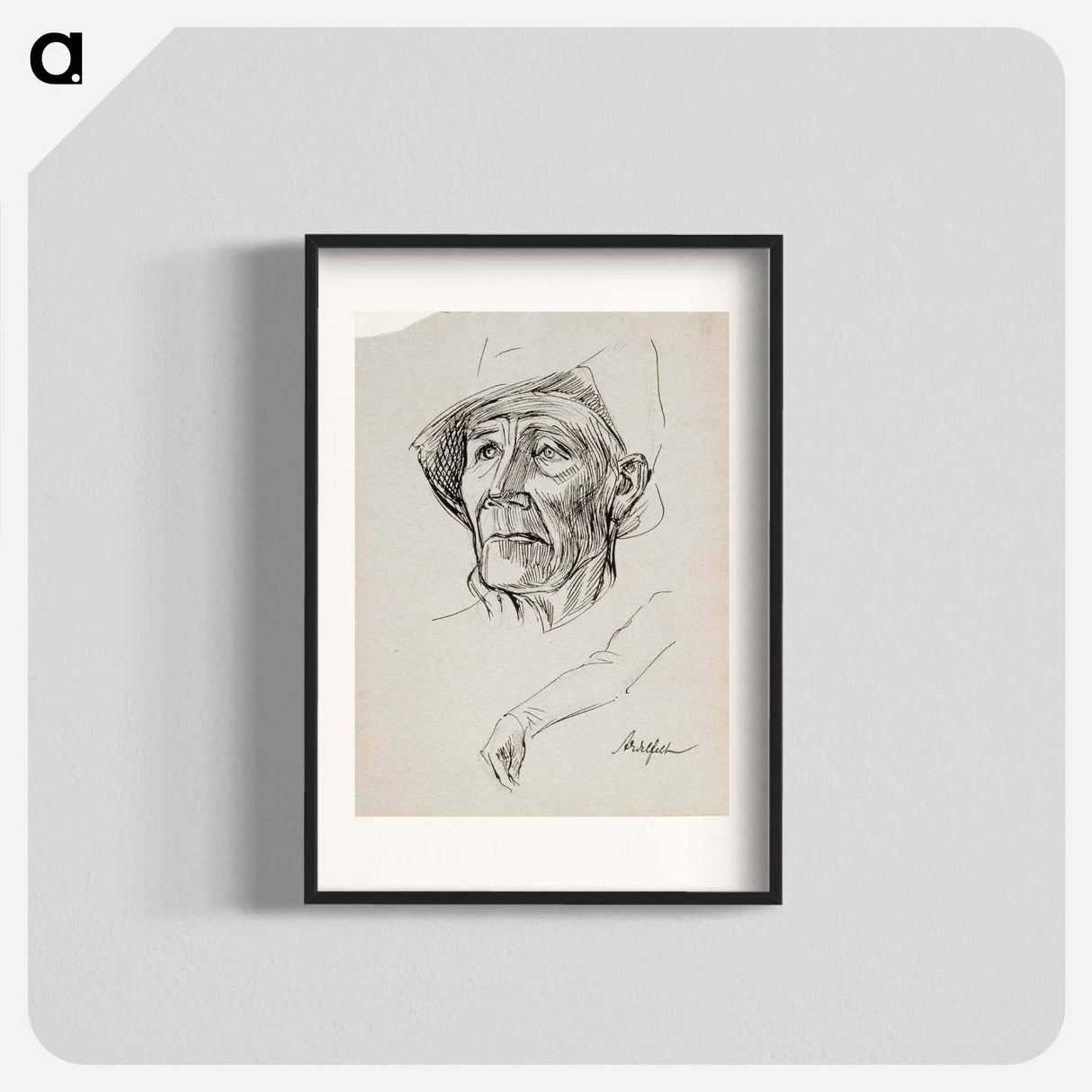 Suomalaisen sotilaan pää, alempana käsivarsi - アルバート エーデルフェルト Poster.