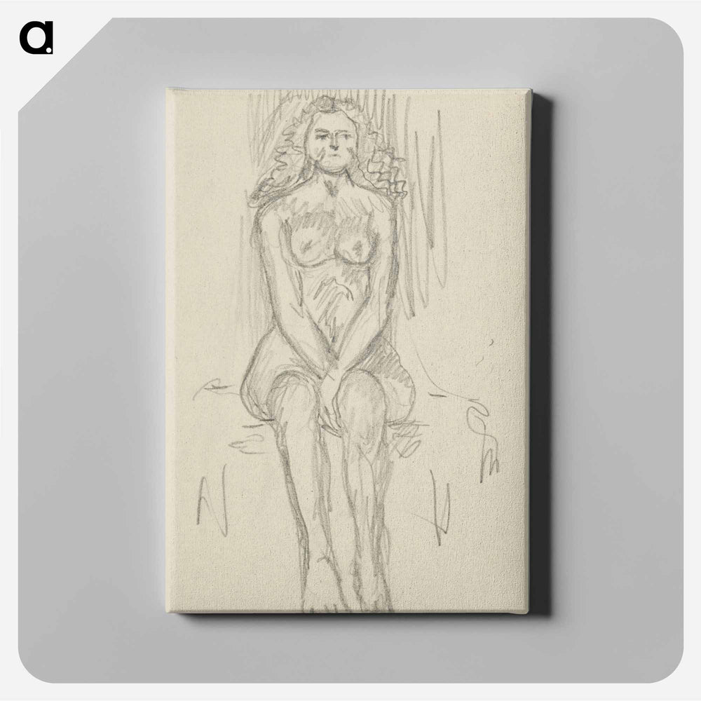 Sketchbook 22 sitting woman - アーノルド ピーター ワイズ クビンチャン Canvas.