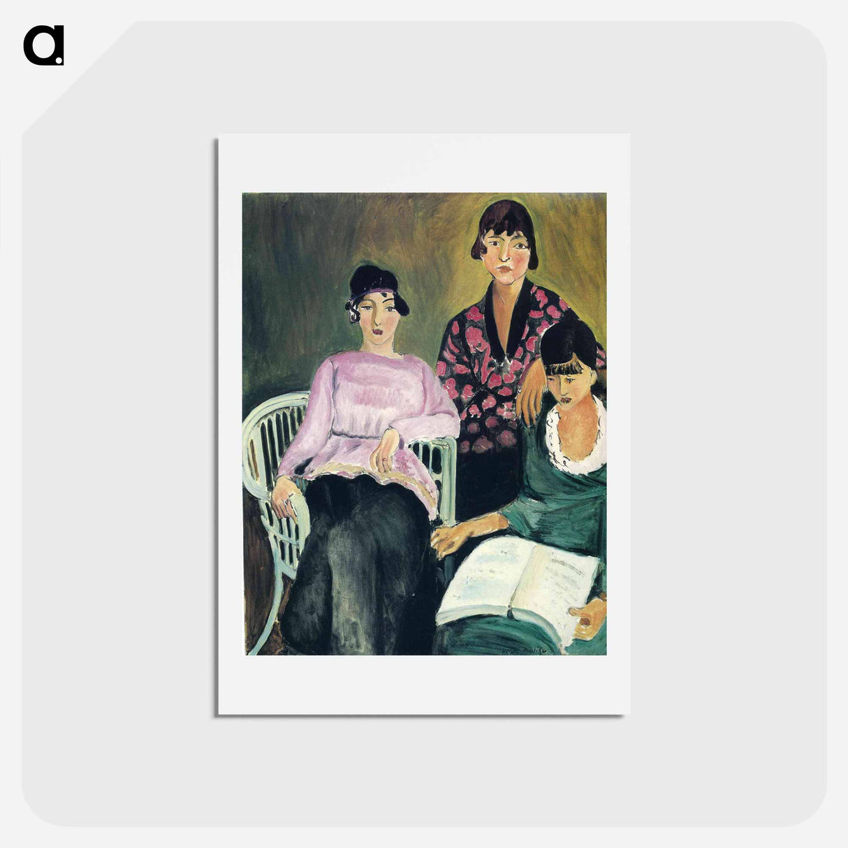 アートポストカード-Three Sisters - アンリ マティス Postcard.