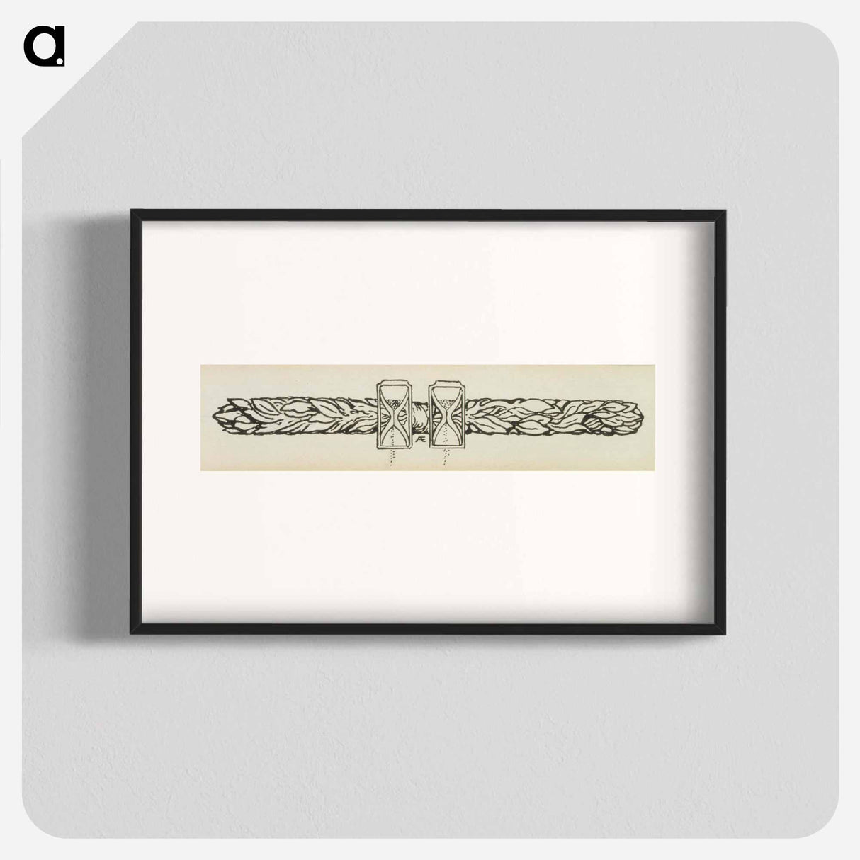 Matkamiehen näky -runon sivuvignetti - アルバート エーデルフェルト Poster.