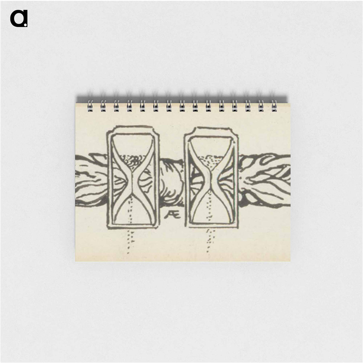 Matkamiehen näky -runon sivuvignetti - アルバート エーデルフェルト Memo.