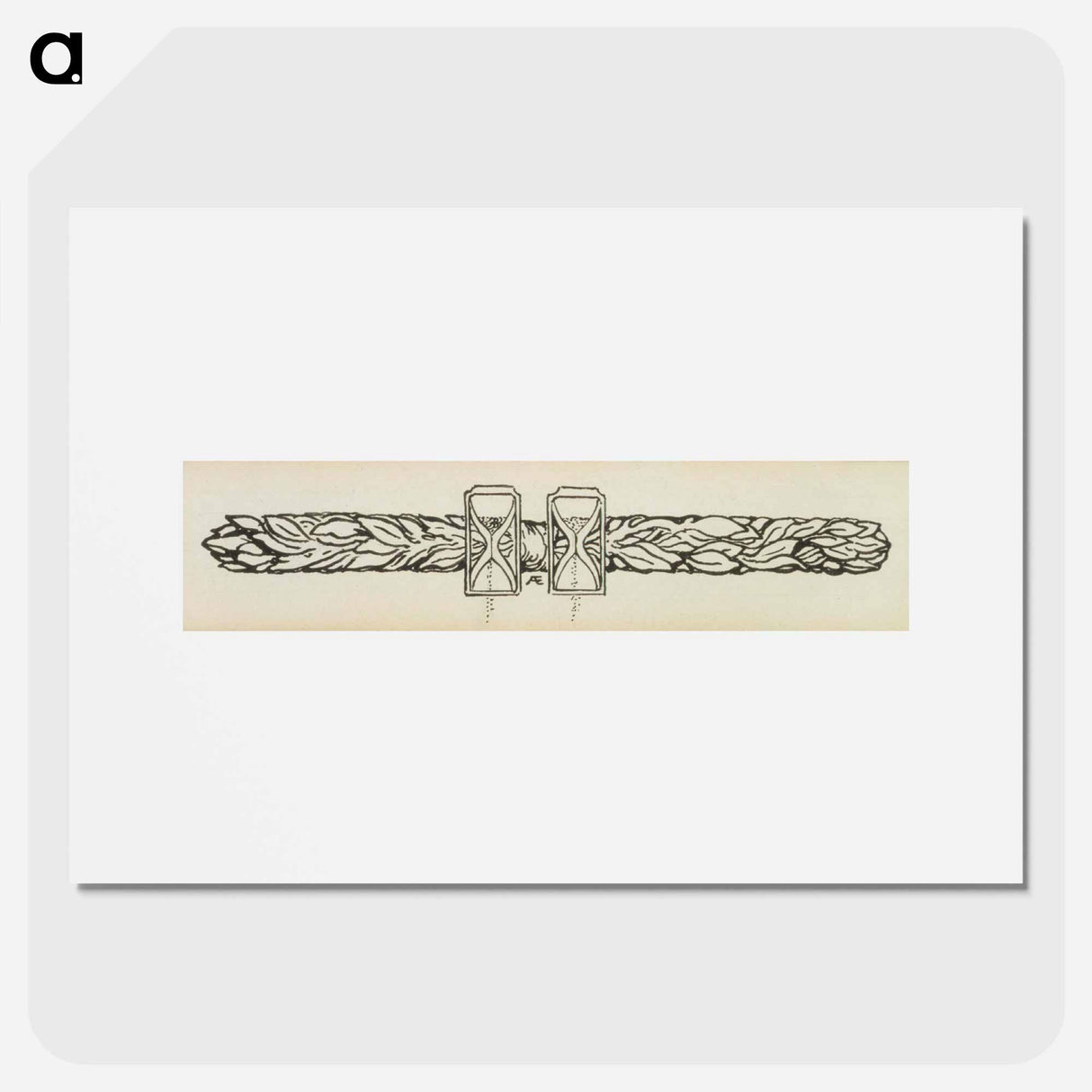 Matkamiehen näky -runon sivuvignetti - アルバート エーデルフェルト Poster.