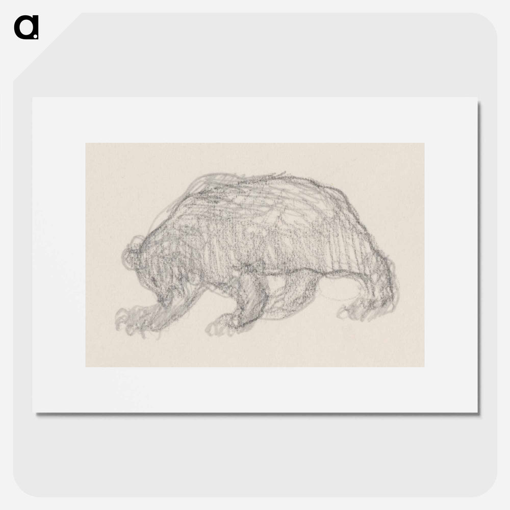Sketchbook 6 bear - アーノルド ピーター ワイズ クビンチャン Poster.