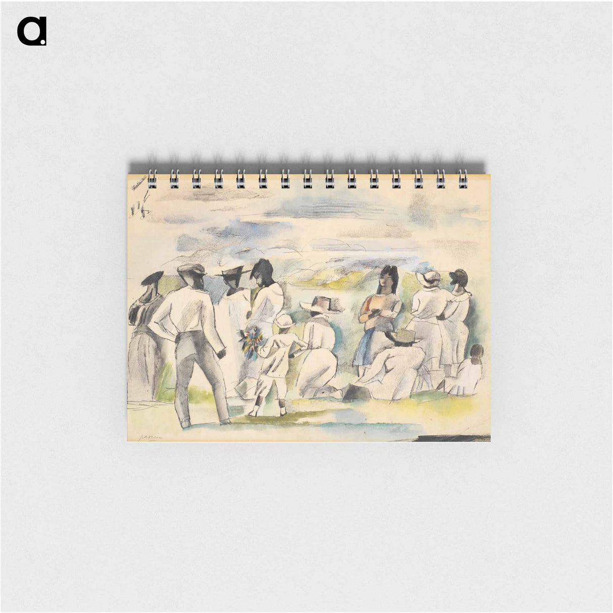 アートメモ帳-Group of Figures with Boy Holding Flowers
- バーンズ・コレクション Memo.