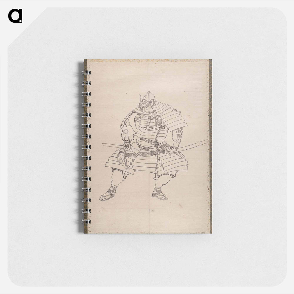 Katsushika Hokusai’s samurai, Album of Sketches - 葛飾 北斎 Memo.