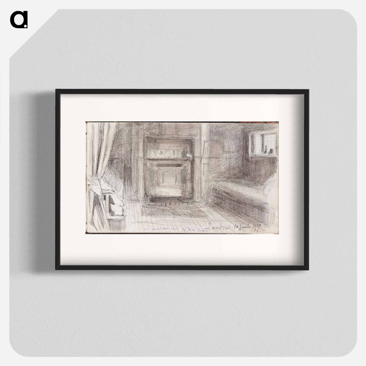 (unknown) part of a sketchbook - アルバート エーデルフェルト Poster.