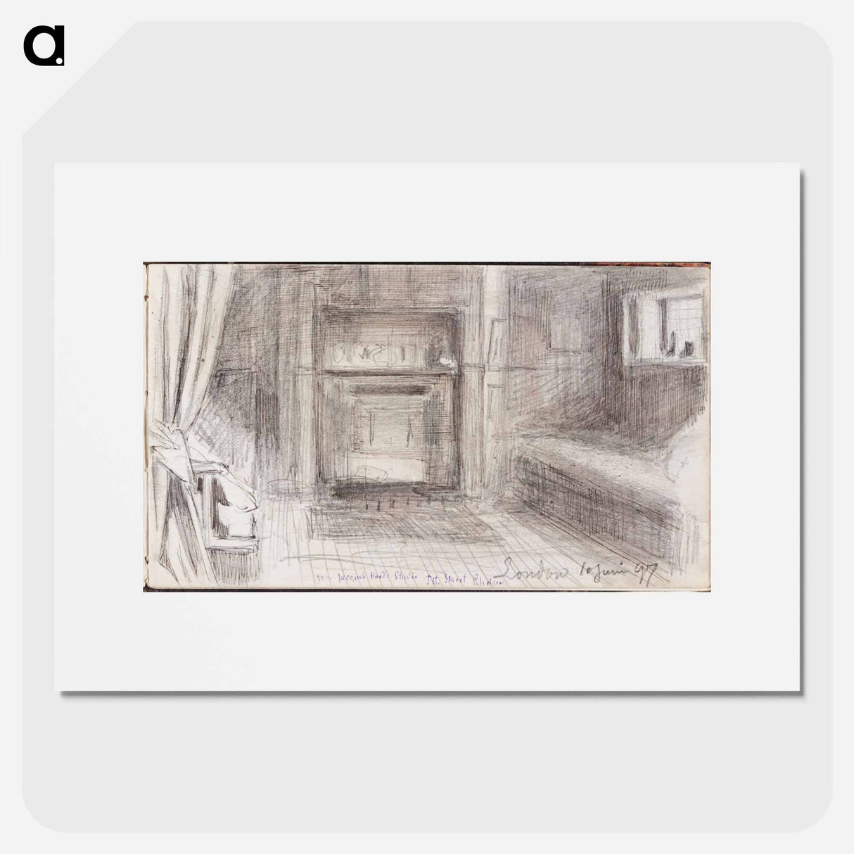 (unknown) part of a sketchbook - アルバート エーデルフェルト Poster.