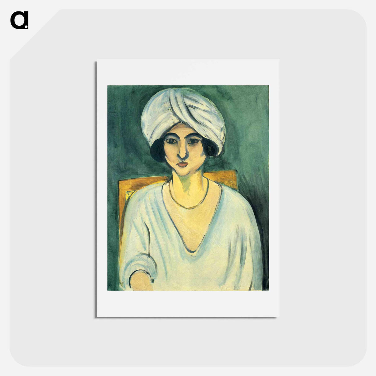 アートポストカード-Woman in Turban (Lorette) - アンリ マティス Postcard.