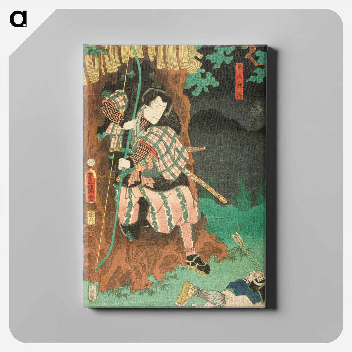 アートパネル-Actor as Toriyama Akisaku in Shiranui Monogatari
- 歌川 国貞 Canvas.