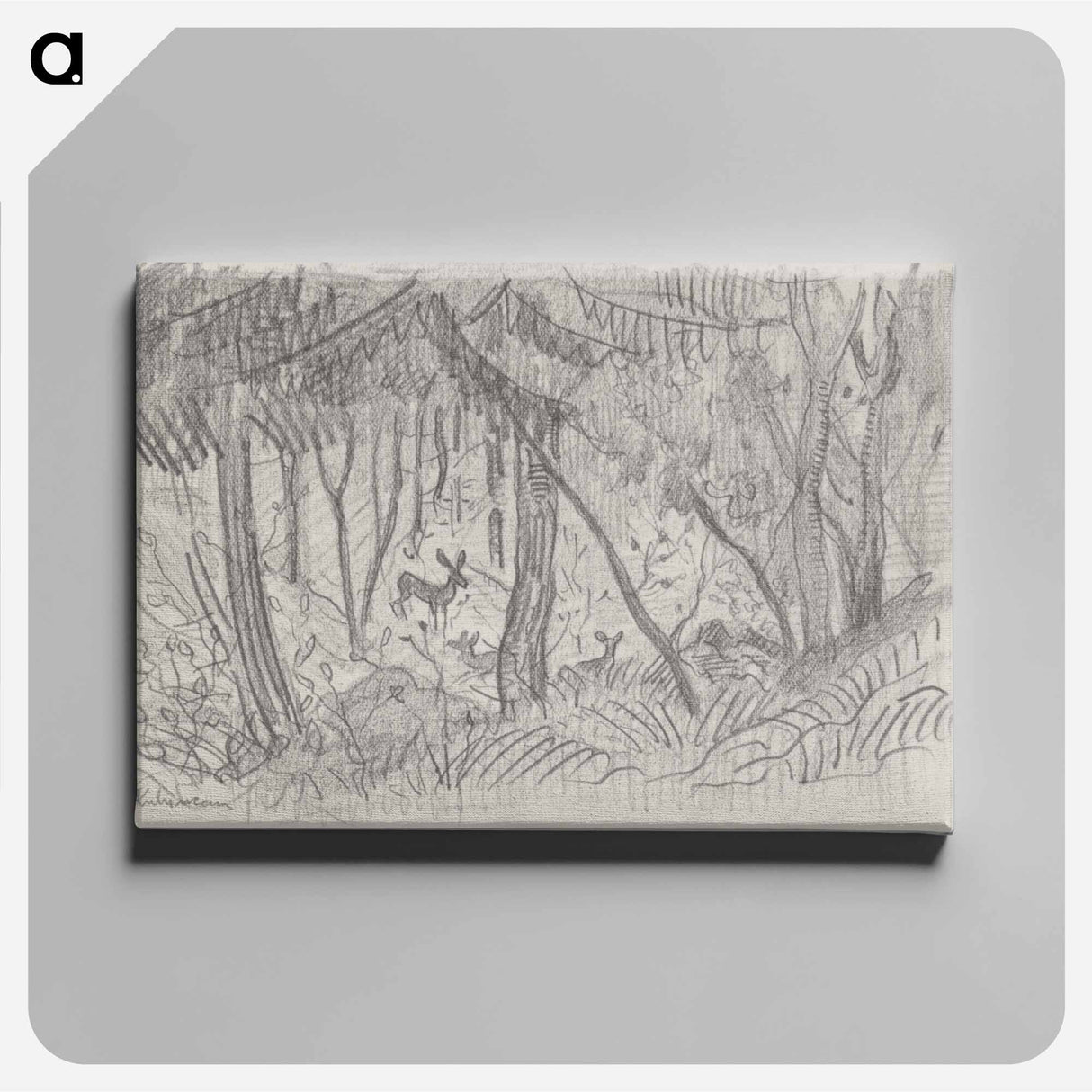 Sketchbook 6 forest - アーノルド ピーター ワイズ クビンチャン Canvas.