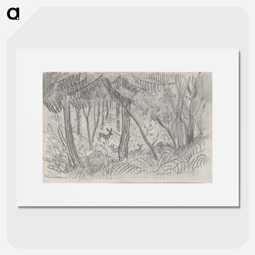 Sketchbook 6 forest - アーノルド ピーター ワイズ クビンチャン Poster.