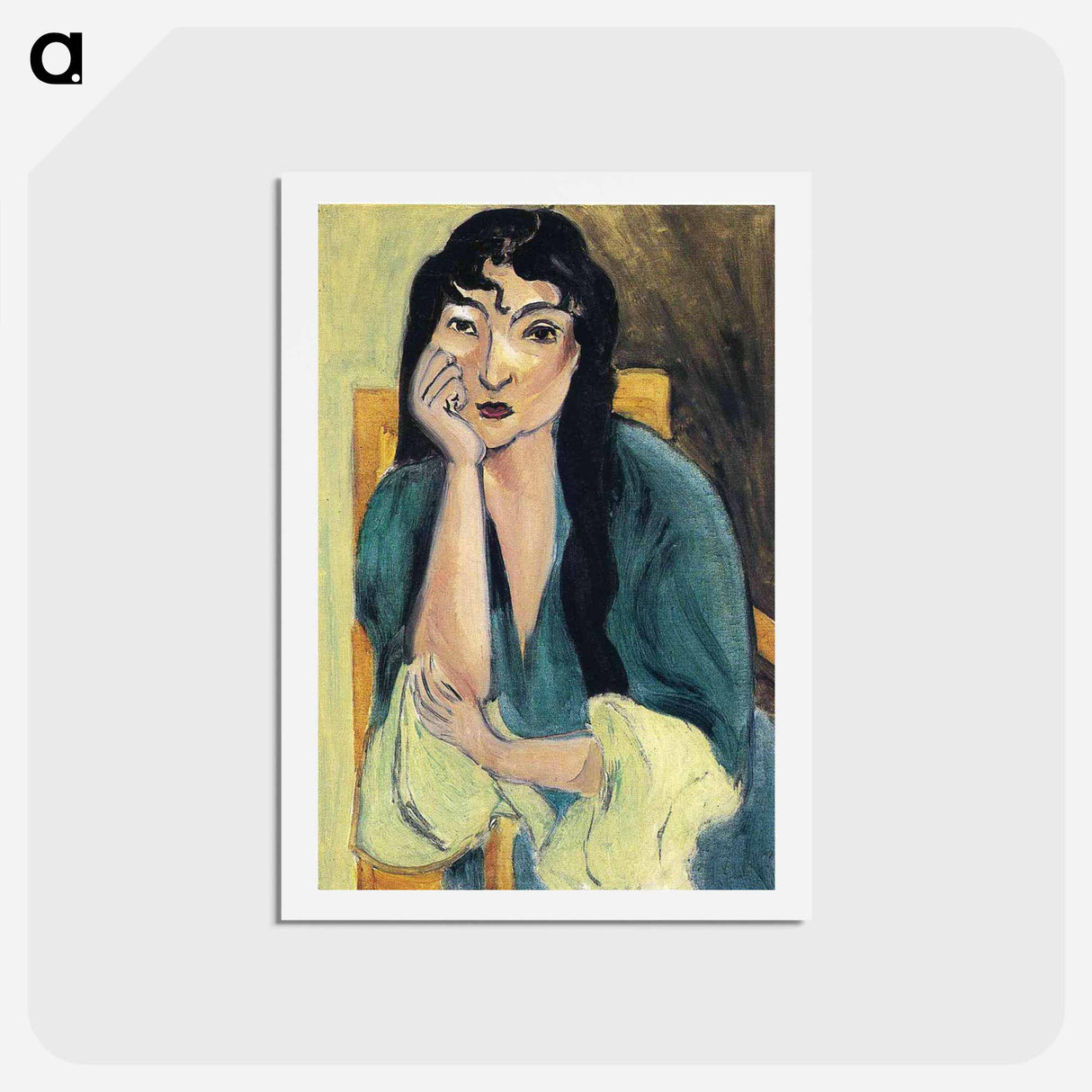 アートポストカード-Laurette in Green - アンリ マティス Postcard.