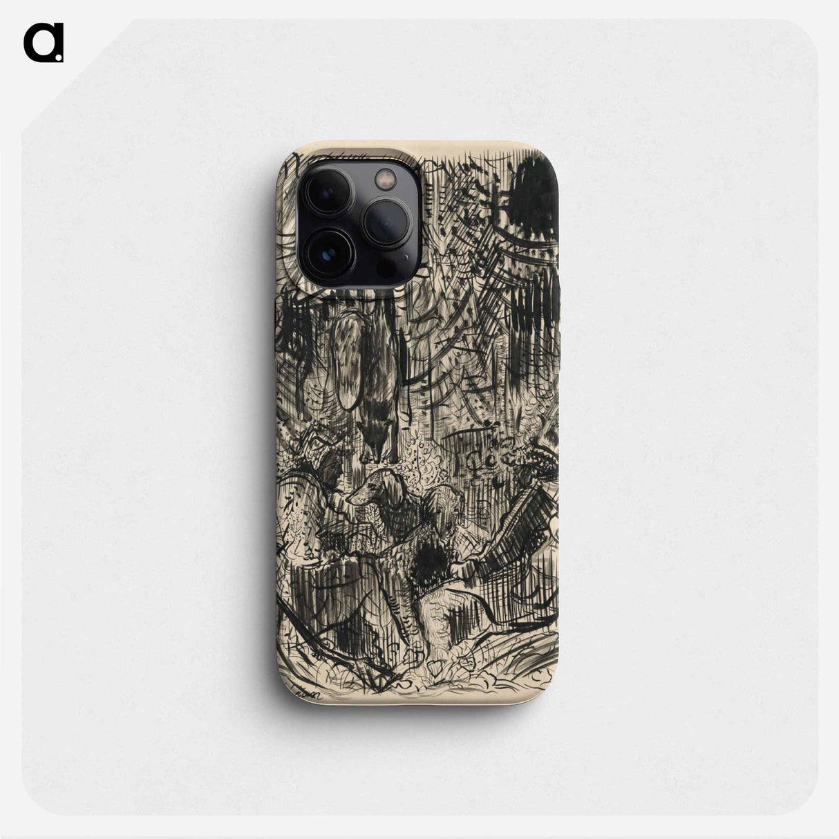 Huntsmen with hunted fox - アーノルド ピーター ワイズ クビンチャン Phone Case.