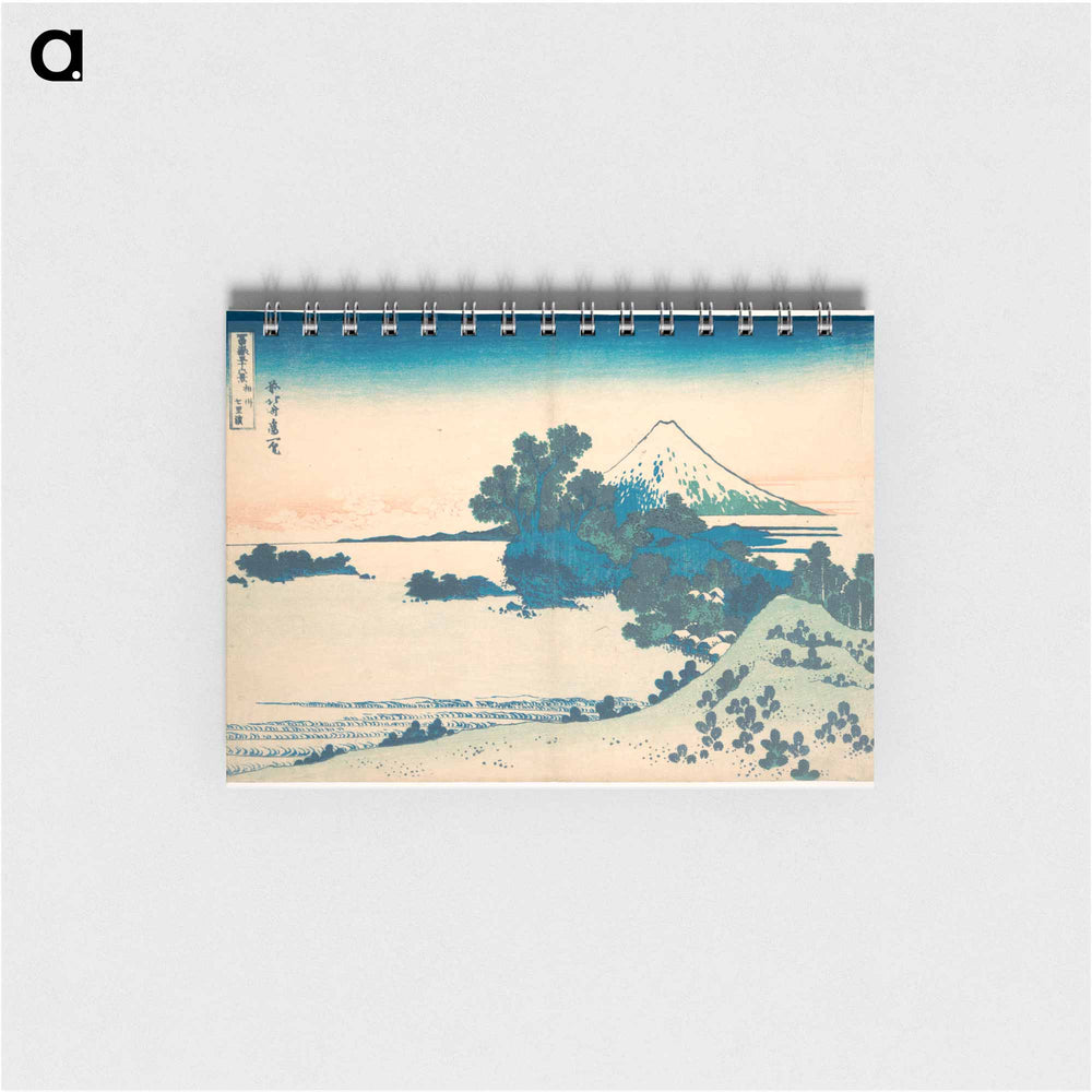 Hokusai's Fuji from the Shichirigahama Beach in Sagami Province - 葛飾 北斎 Memo.
