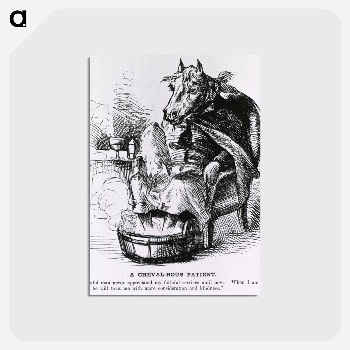アートポストカード-Cartoon on the Horse Plague
- 国立医学図書館 Postcard.