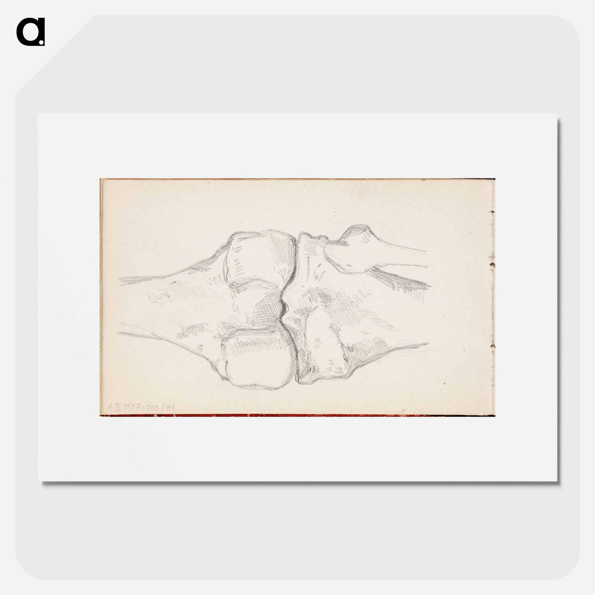 (unknown) part of a sketchbook - アルバート エーデルフェルト Poster.