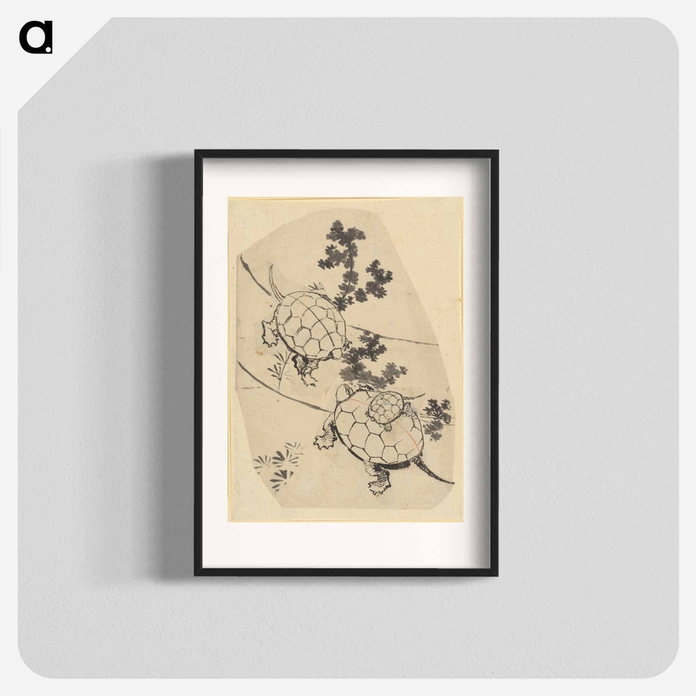 Turtles - 葛飾 北斎 Poster.