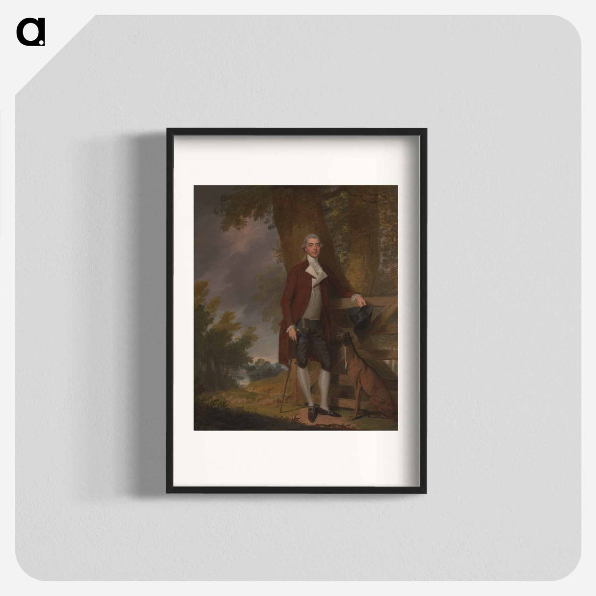 アートポスター-A Gentleman and his Dog in a Landscape
- イェール大学アートギャラリー Poster.