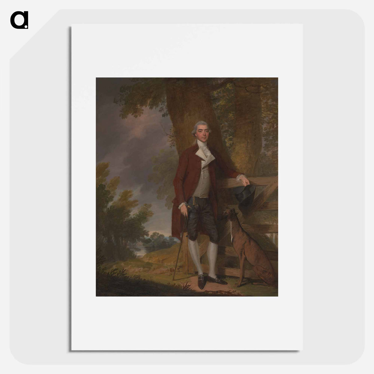 アートポスター-A Gentleman and his Dog in a Landscape
- イェール大学アートギャラリー Poster.