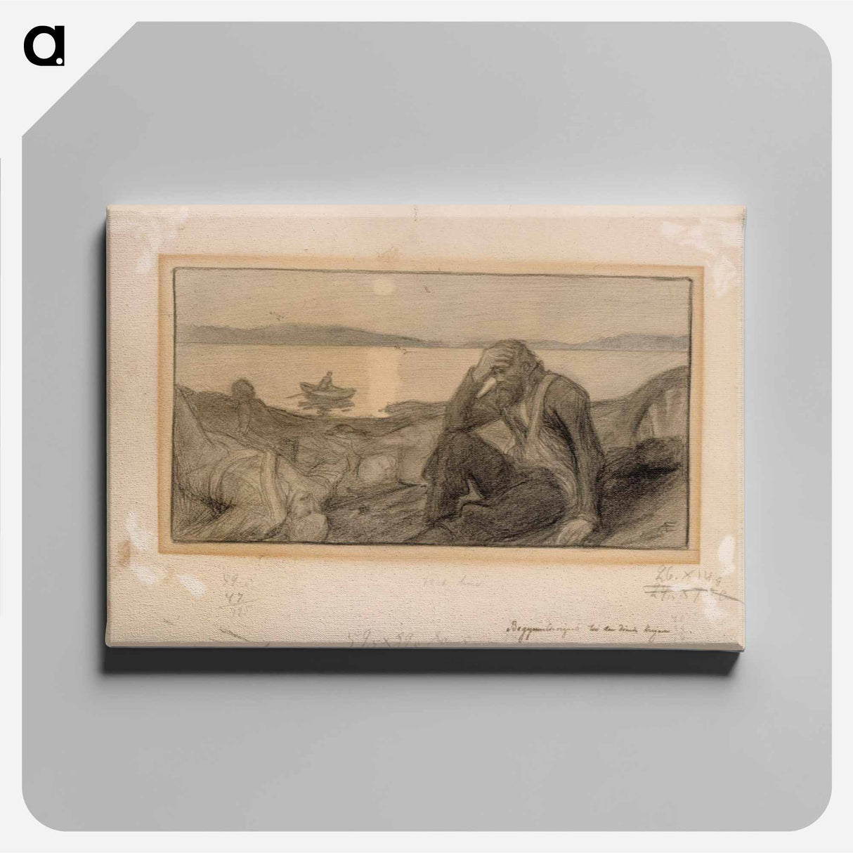 Kuoleva soturi -runon alkuvinjetti - アルバート エーデルフェルト Canvas.