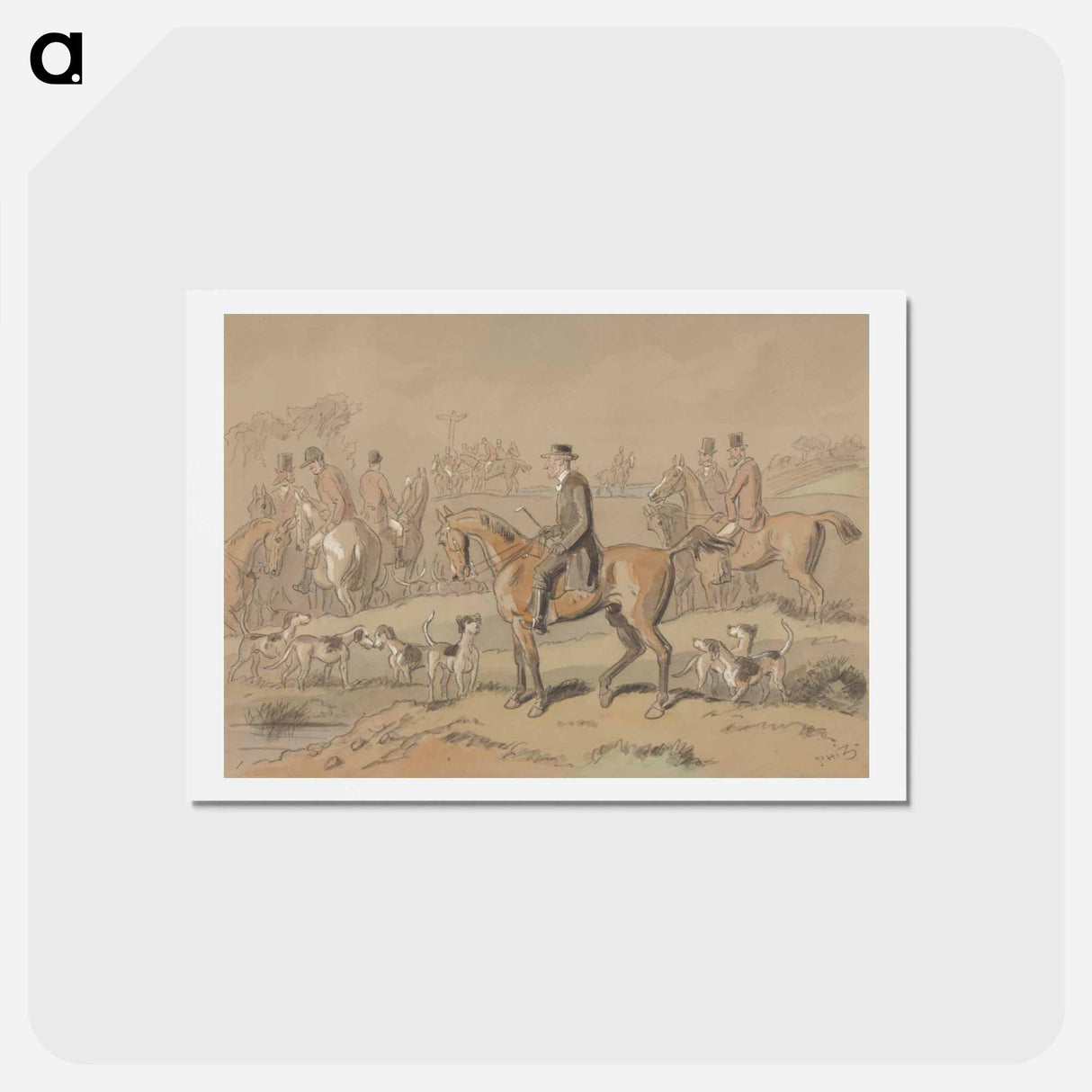 アートポストカード-The Sporting Parson: "The Sporting Parson at the Meet(ing) of His 'Dear Brethren'"
- イェール大学アートギャラリー Postcard.