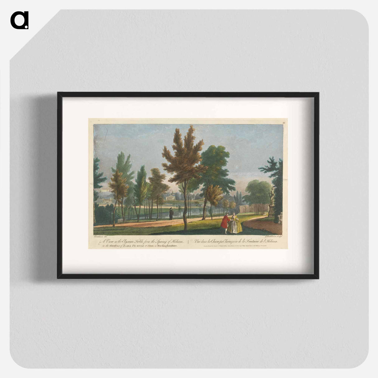 アートポスター-A View in the Elysian Fields, from the Spring of Helicon in the Gardens of Earl Temple at Stow, in Buckinghamshire
- イェール大学アートギャラリー Poster.