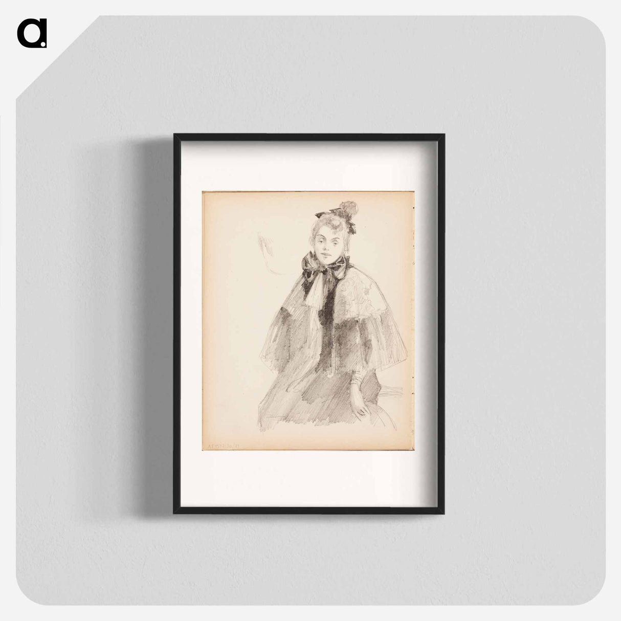 Naisen muotokuva - アルバート エーデルフェルト Poster.