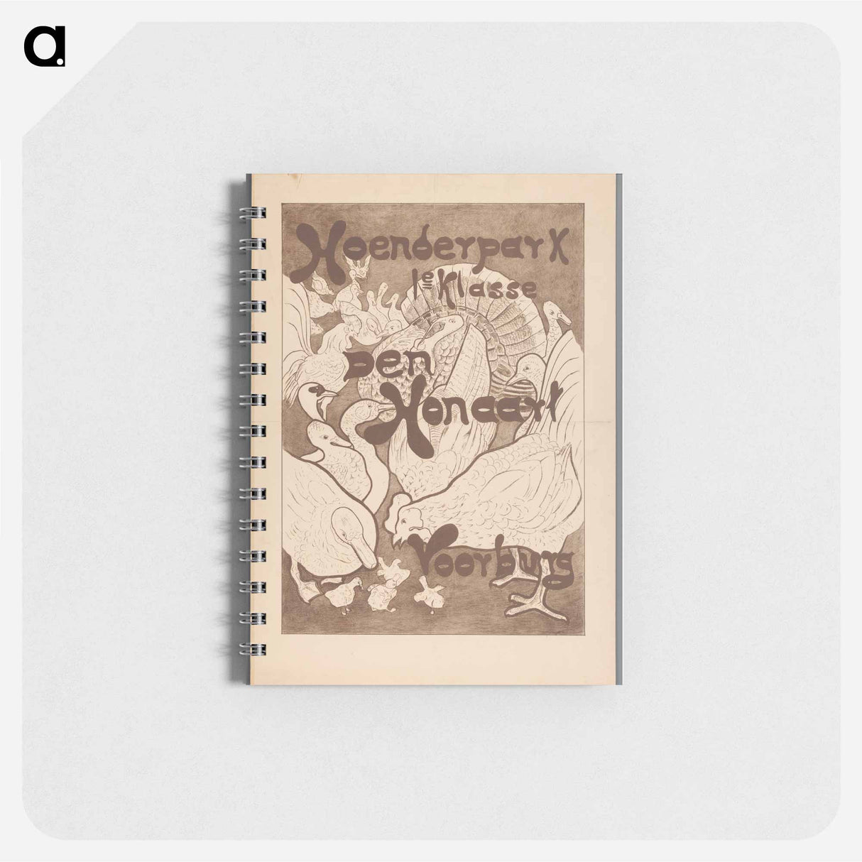 Affiche voor het Hoenderpark 1e klasse Den Honaart Voorburg by Theo van Hoytema - テオ ヴァン ホイテマ Memo.