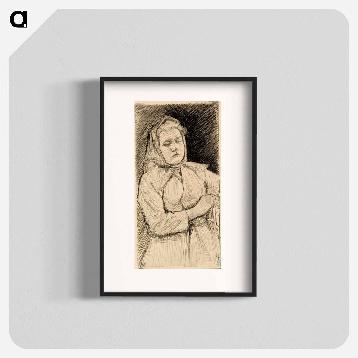 Uusmaalainen maalaistyttö - アルバート エーデルフェルト Poster.