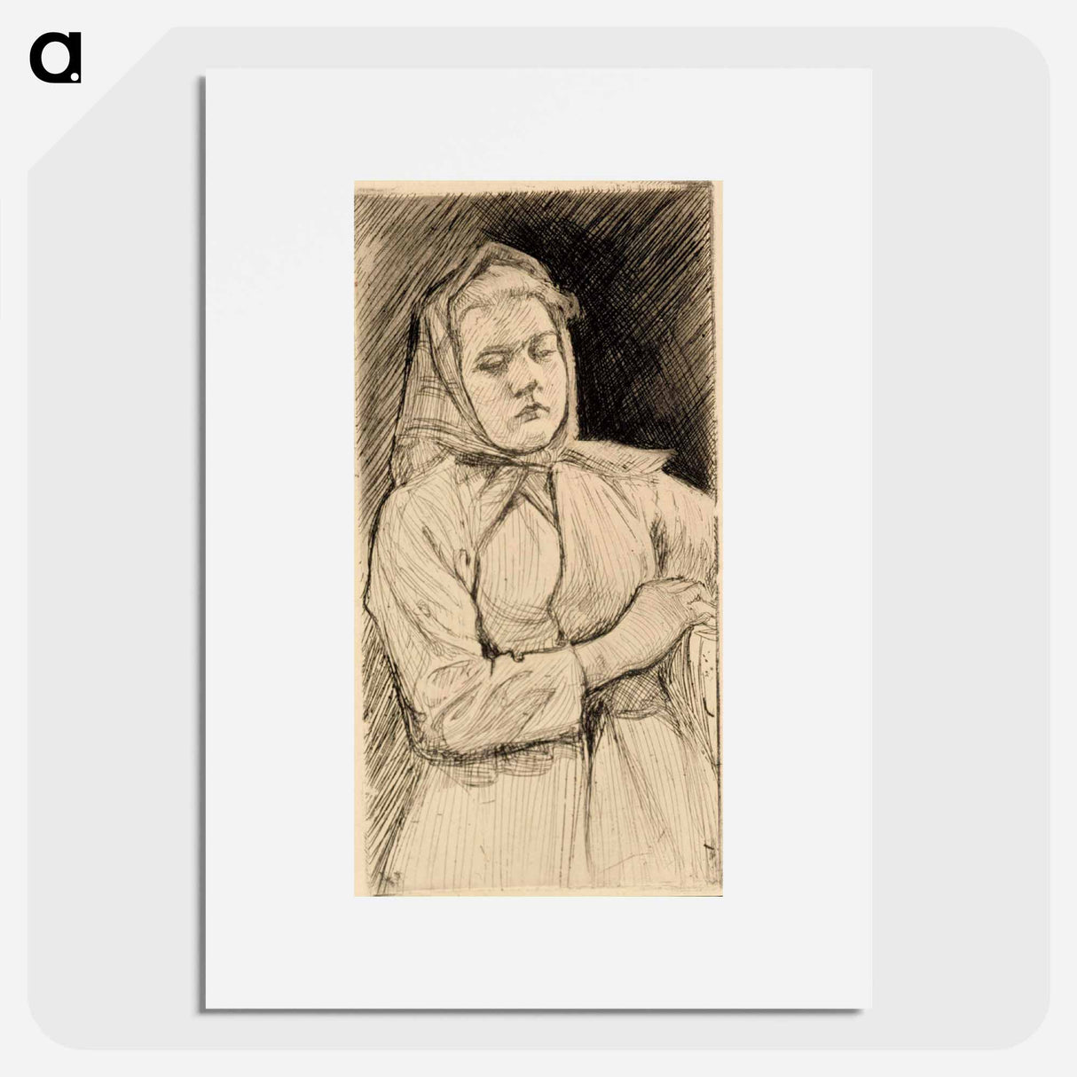 Uusmaalainen maalaistyttö - アルバート エーデルフェルト Poster.