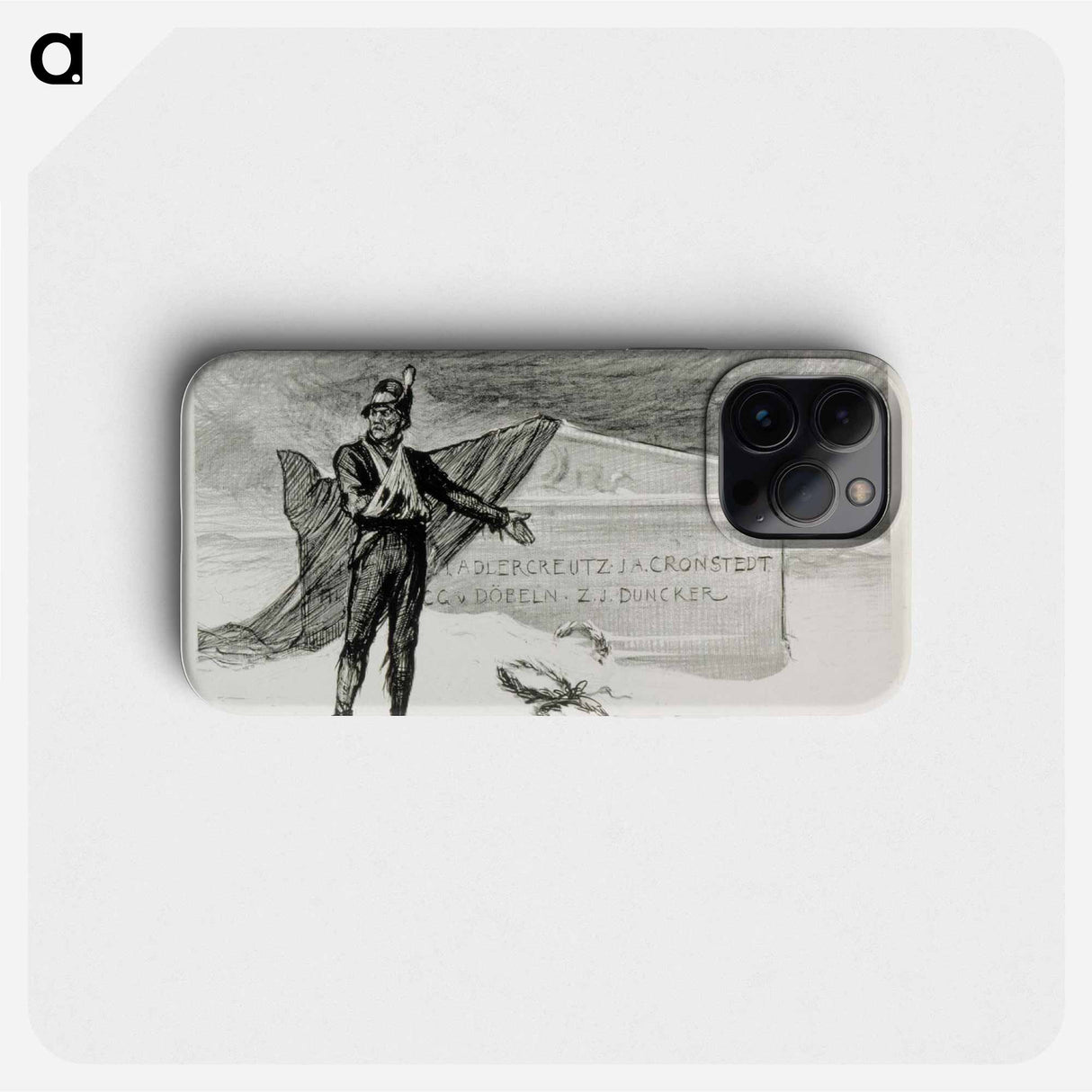 Vänrikin markkinamuisto -runon alkuvinjetti - アルバート エーデルフェルト Phone Case.