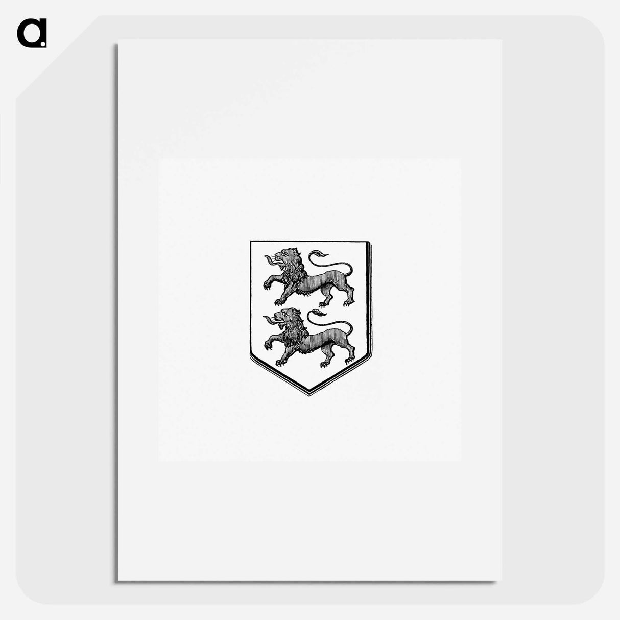 アートポスター-Heraldic Shield with Two Lions
- 大英図書館 Poster.