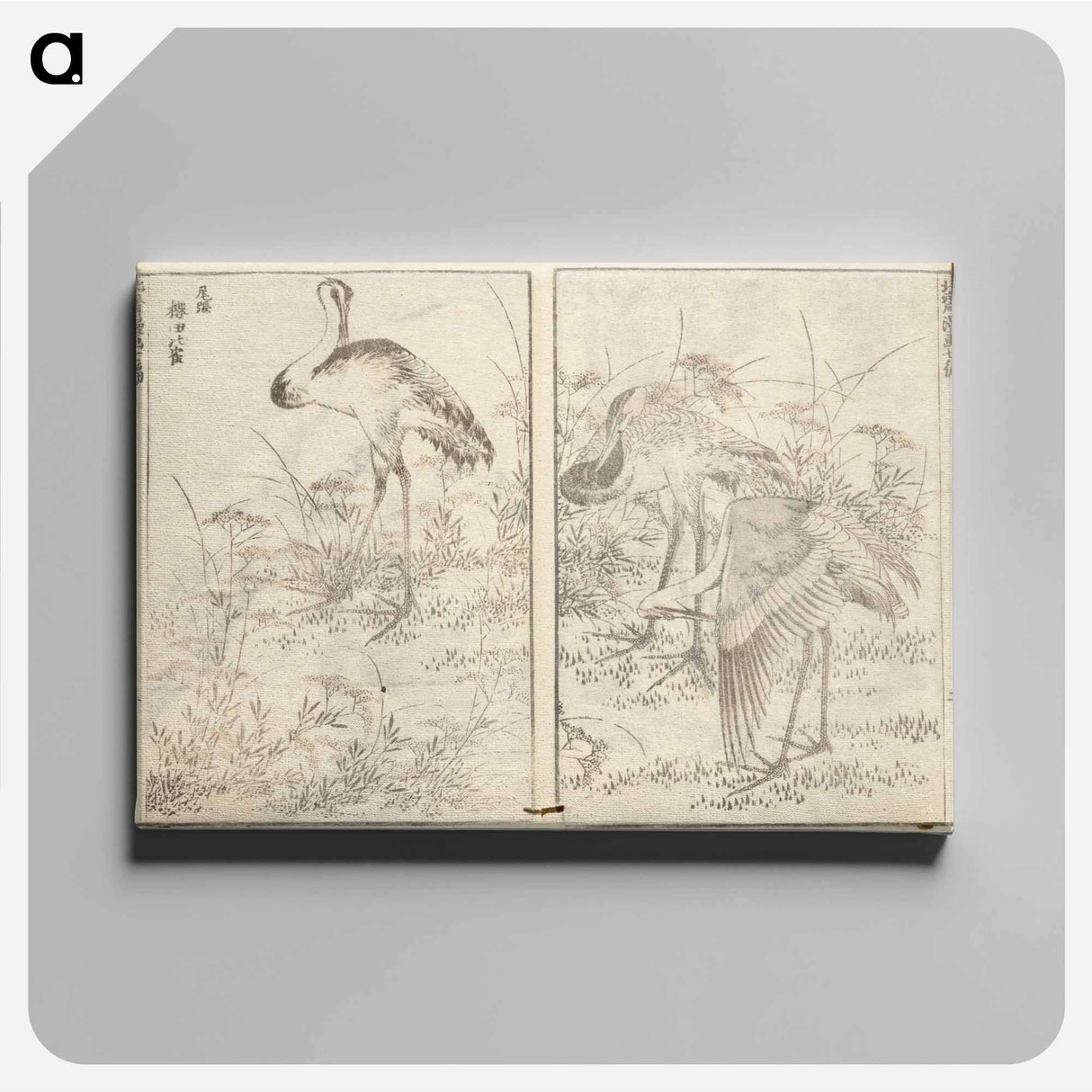 アートパネル-Hokusai manga (kuvakirja), vol. vii by Katsushika Hokusai - 葛飾 北斎 Canvas.