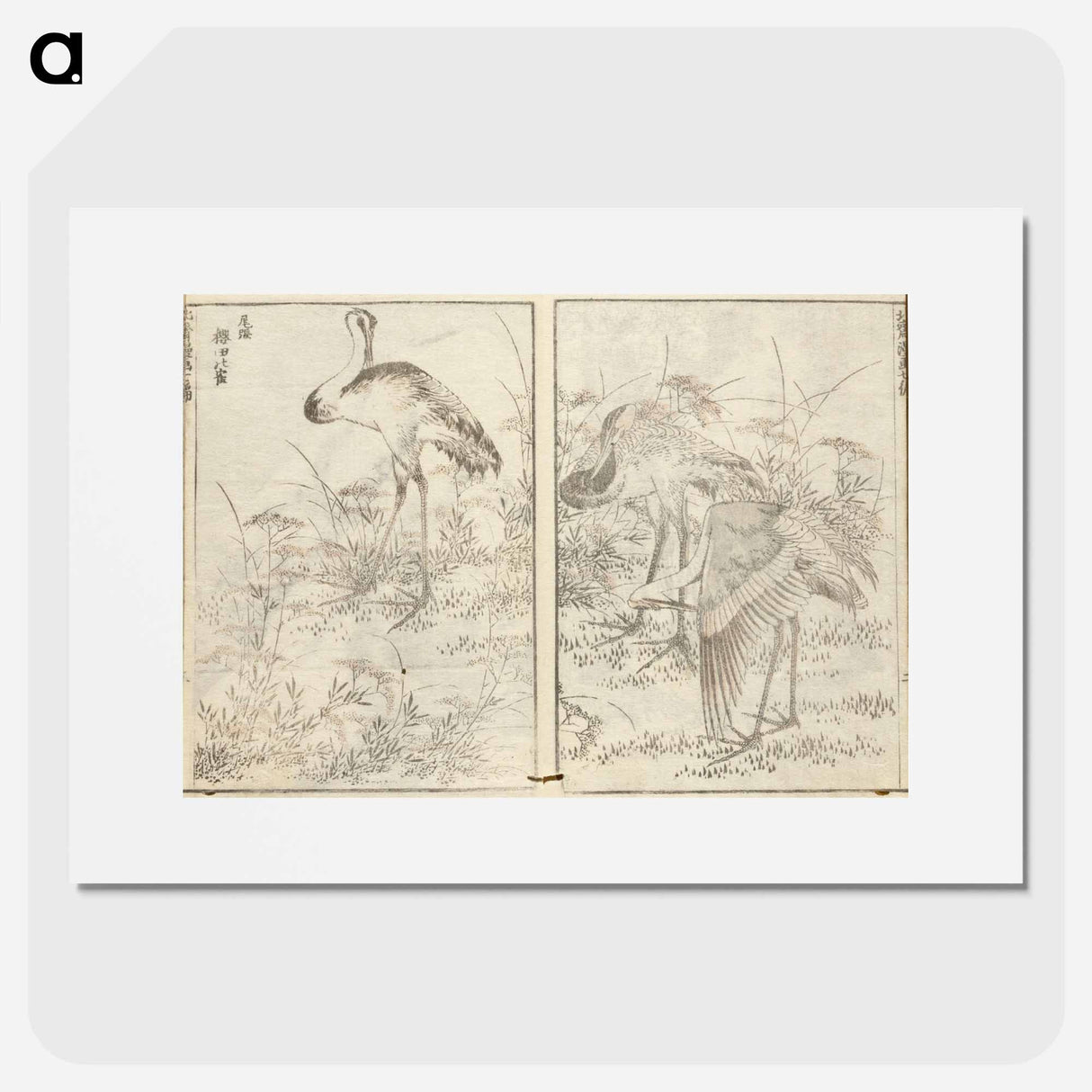 アートポスター-Hokusai manga (kuvakirja), vol. vii by Katsushika Hokusai - 葛飾 北斎 Poster.