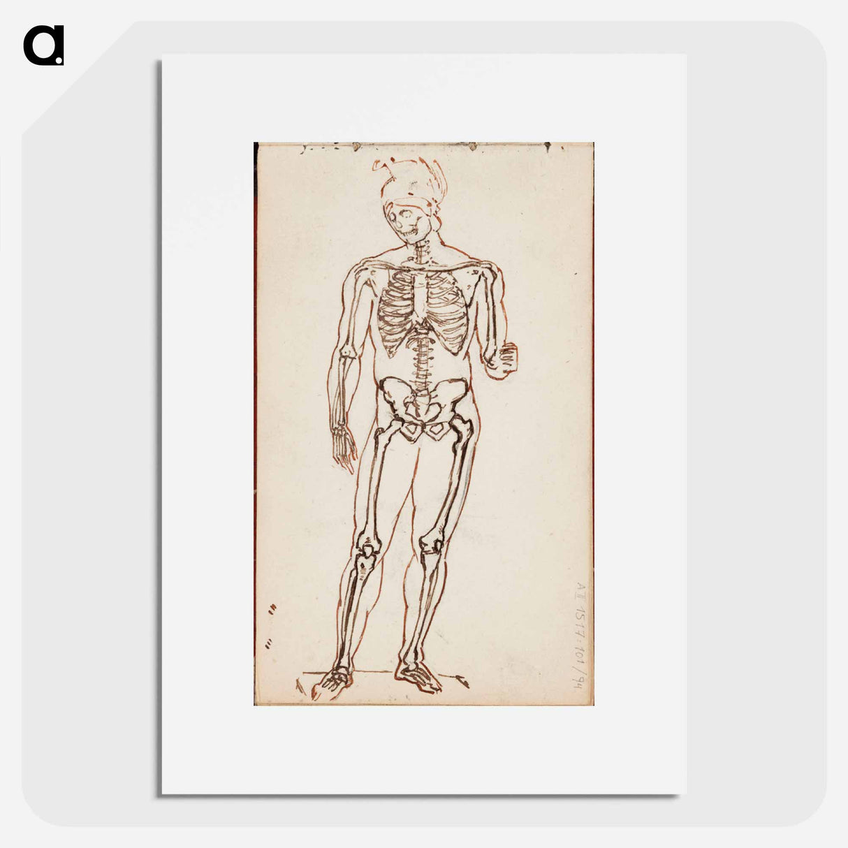 Ares borghese luurankotutkielmana - アルバート エーデルフェルト Poster.