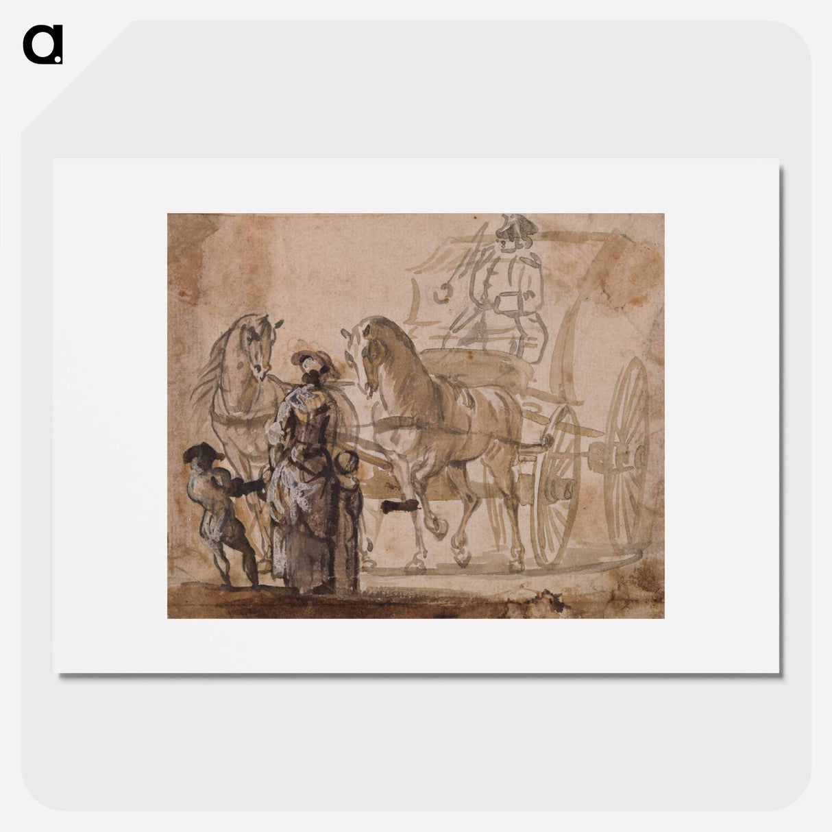 アートポスター-A Carriage and Pair, with Coachman
- イェール大学アートギャラリー Poster.