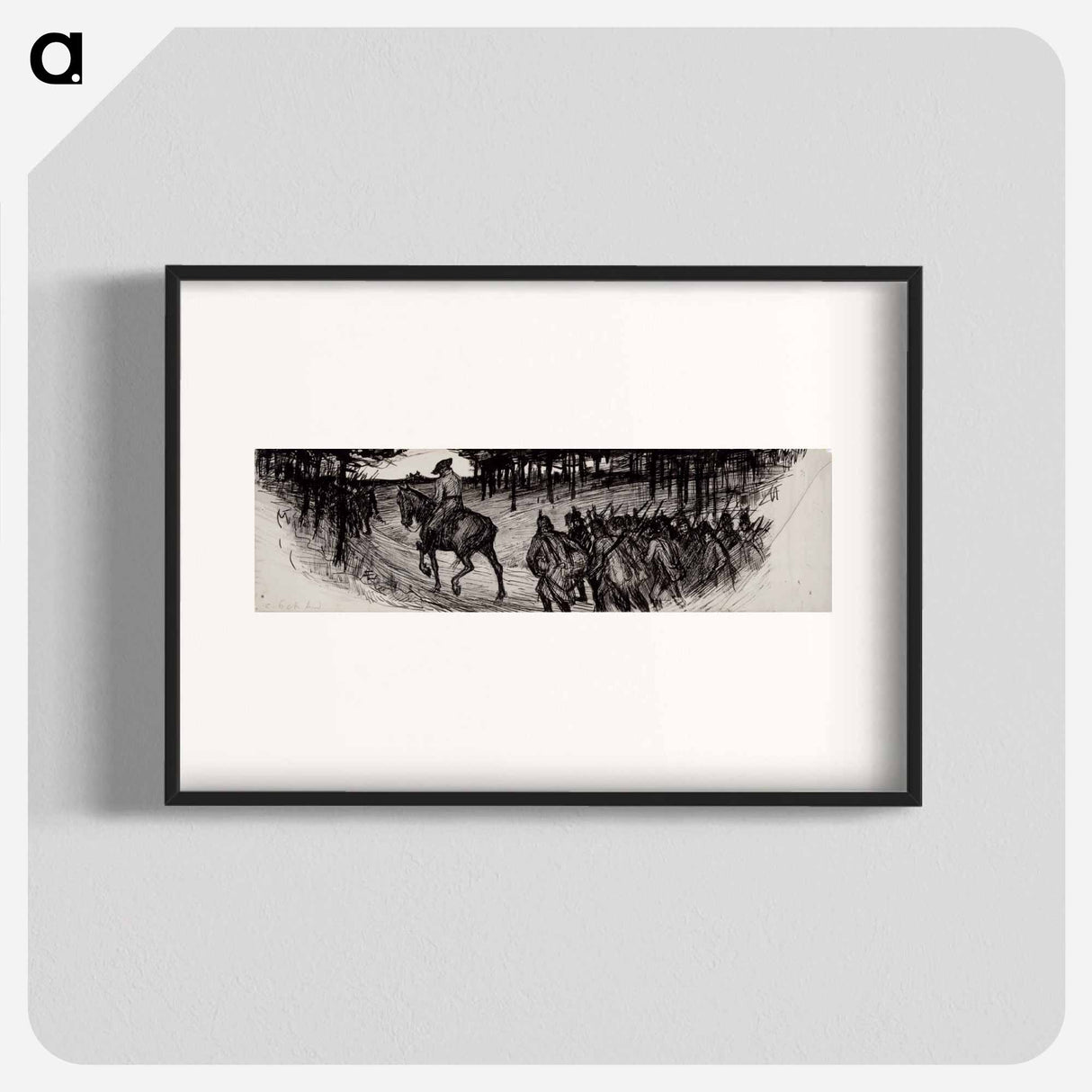 möttönen noin ratsasti - アルバート エーデルフェルト Poster.