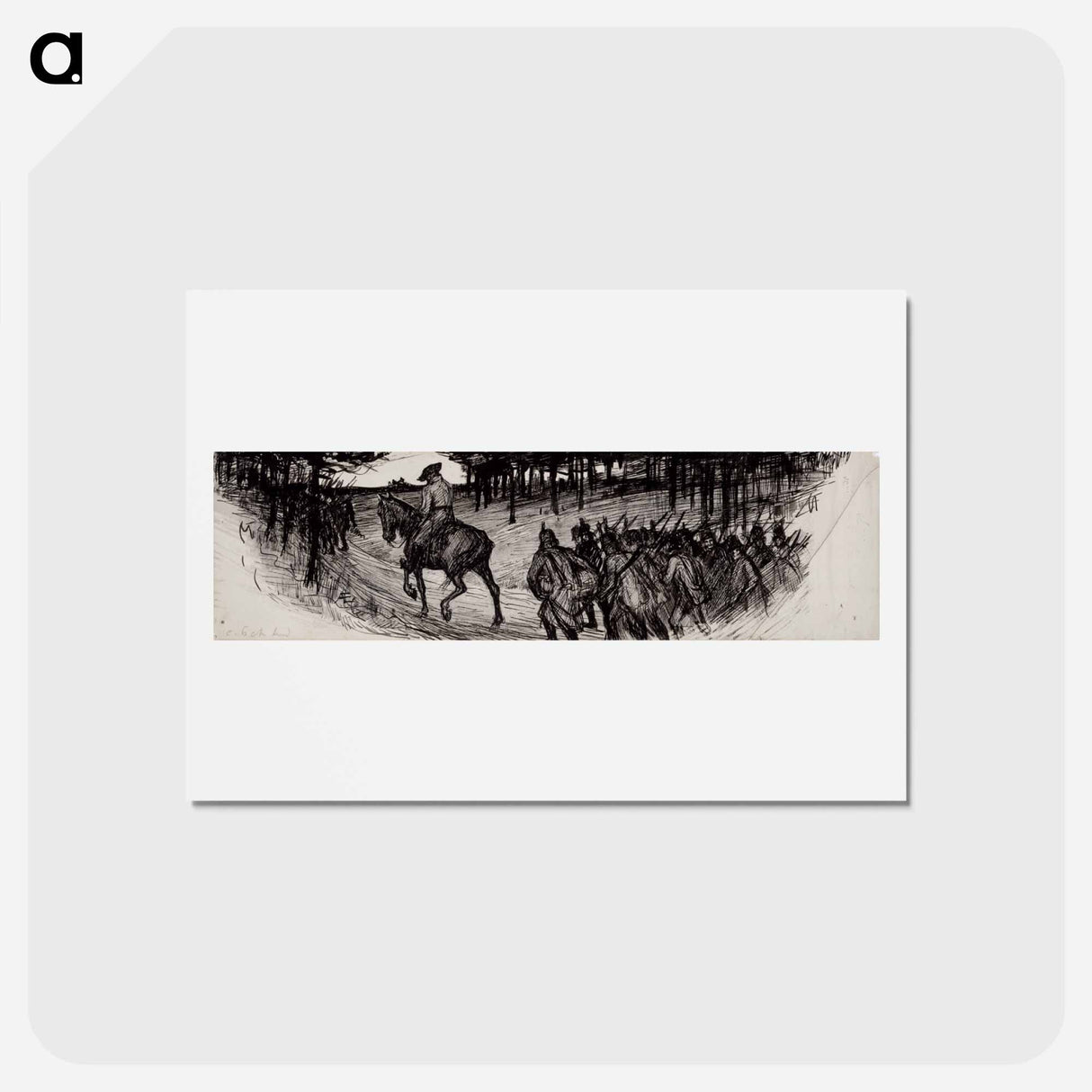 möttönen noin ratsasti - アルバート エーデルフェルト Postcard.