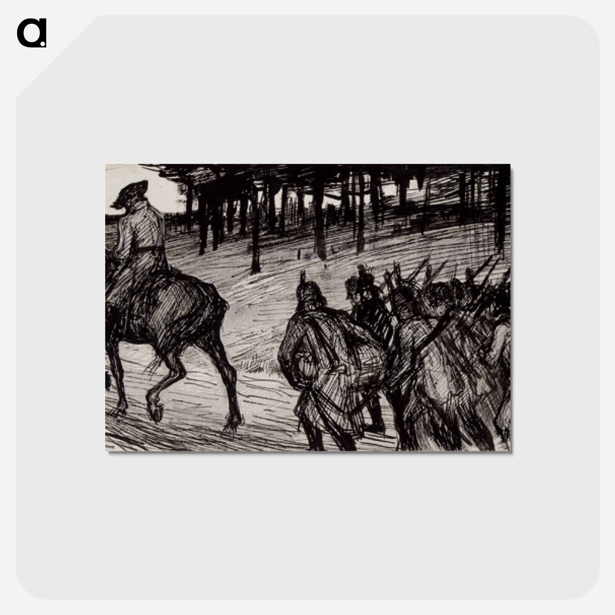 möttönen noin ratsasti - アルバート エーデルフェルト Postcard.