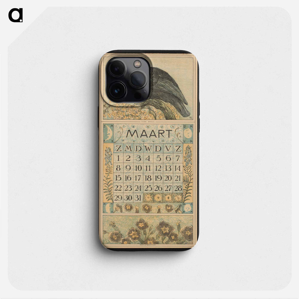 Calendar for the year 1914 with a crown - Theo van Hoytema Phone Case.