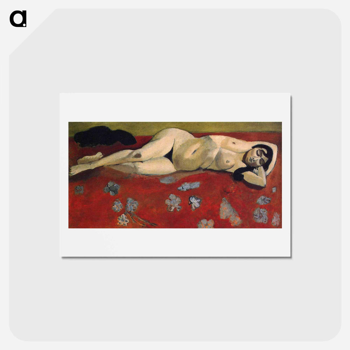 アートポストカード-Lorette Reclining - アンリ マティス Postcard.