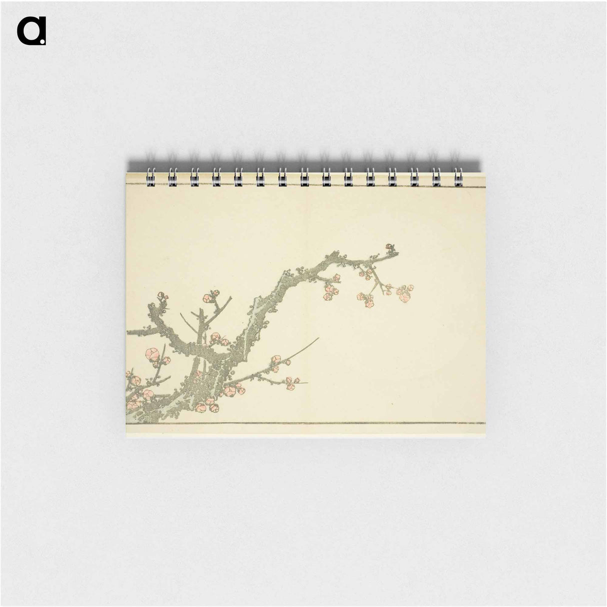 Hokusai's Blooming Plum Tree - 葛飾 北斎 Memo.