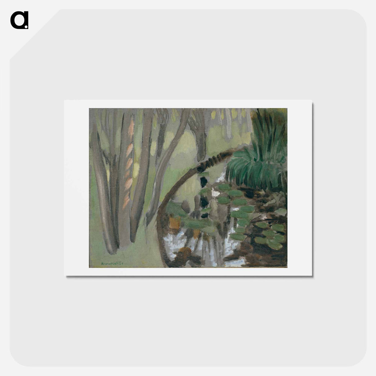アートポストカード-Le Ruisseau - アンリ マティス Postcard.
