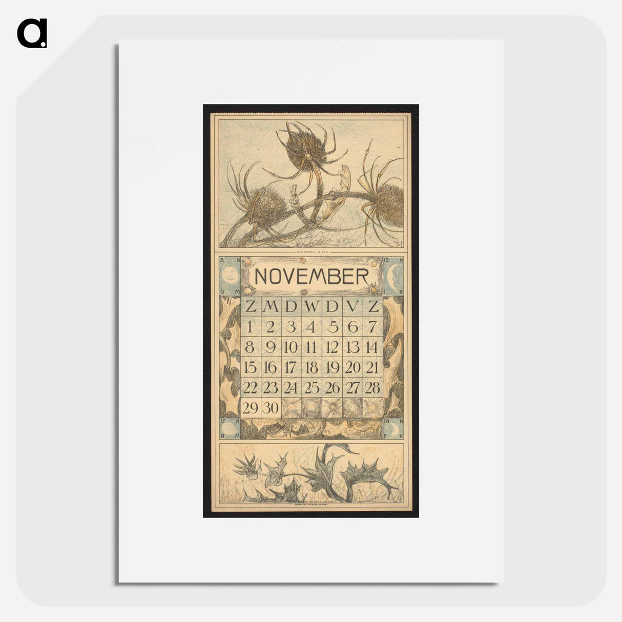 Kaardebol - Theo van Hoytema Poster.