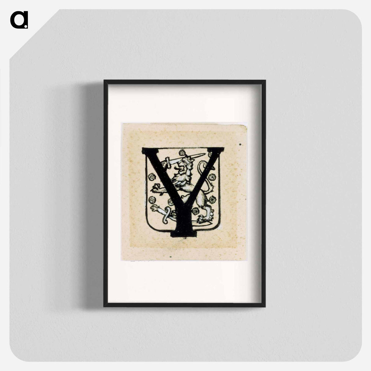 Vänrikin markkinamuisto -runon alkukirjain y - アルバート エーデルフェルト Poster.